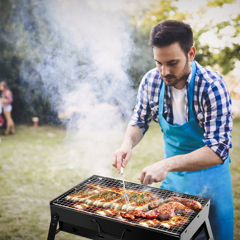 WICKEROAS 17.7'' W Disc Plate Charcoal Grill