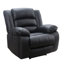 Ensemble de salon inclinable manuel en faux cuir 3 pièces avec porte-gobelets cachés Cheatom