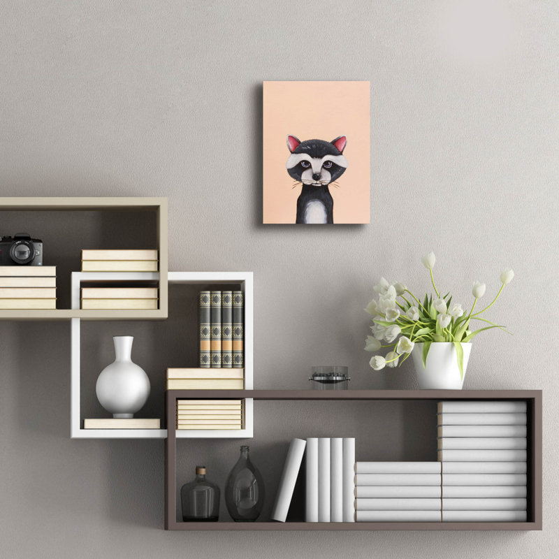 «Baby Raccoon» par Lucia Stewart, H 16 po x l 12 po x P 0,13 po
