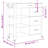 vidaXL Kitchen Trolley MONZA 33.1"x15.7"x34.8" Solid Wood Pine-1578400849