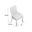 Chaise d'appoint rembourrée en coton