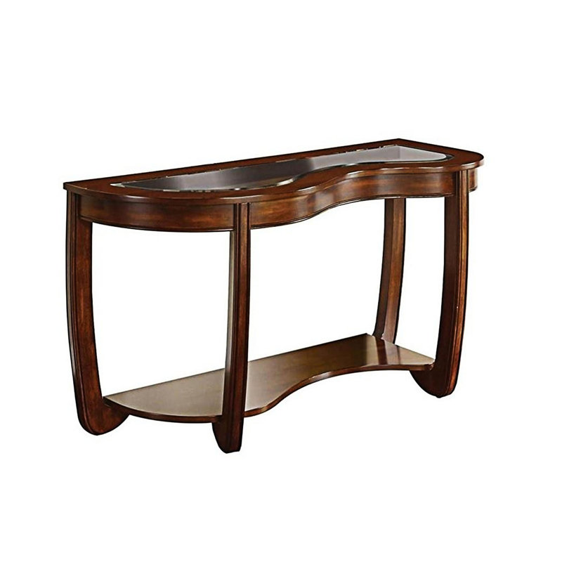 Table de canapé avec tablette inférieure ouverte