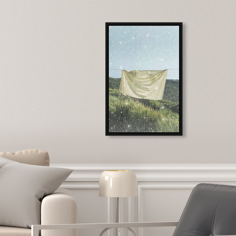 Floating Cotton I Print by Oliver Gal, 31"H x 21"W, Black Floater Frame