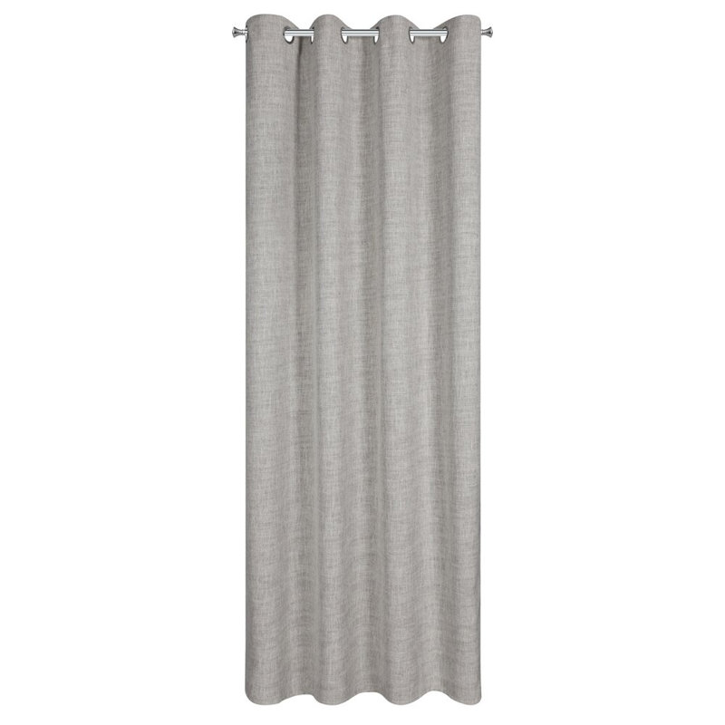 Roma Semi Sheer Curtain Single Panel, Beige