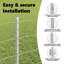 Vidaxl Fence With Posts Steel-116798107-116798101