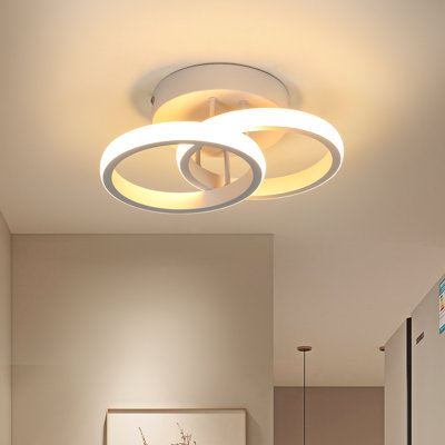 Mikaia 25cm LED Integrated Semi Flush Mount Ceiling Light