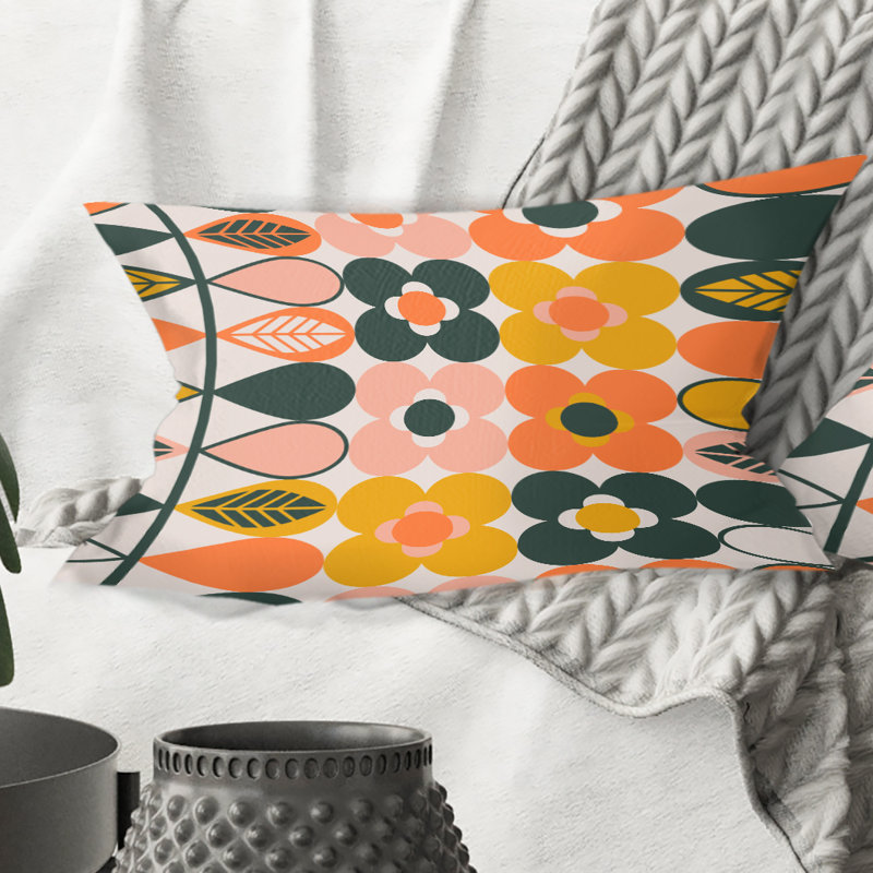 Coussin Botanical Retro Design II - Mid-Century