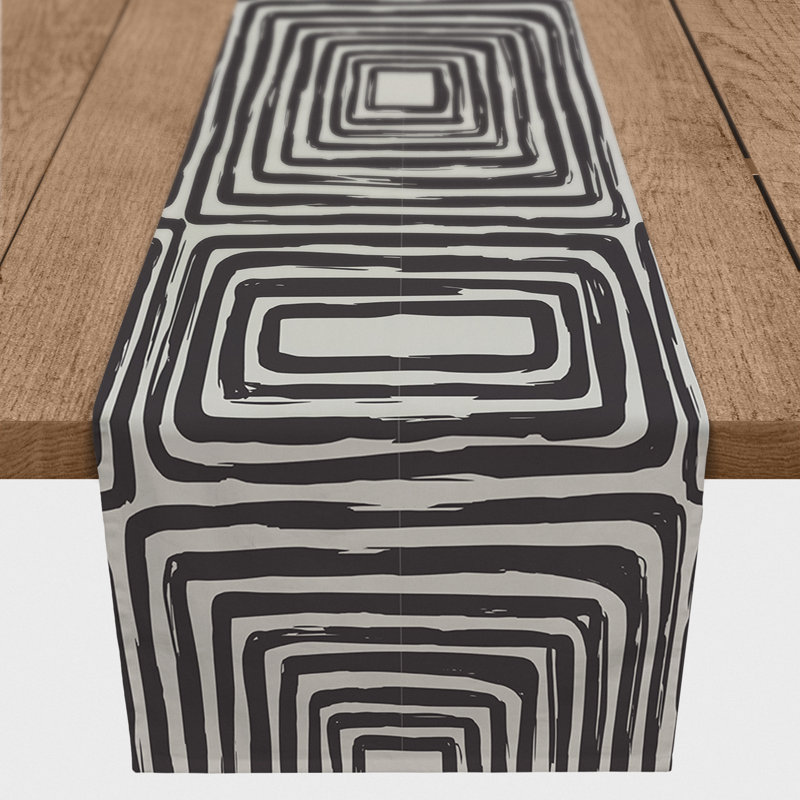 Chemin de table Layered Rectangles, 90 po x 16 po