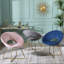 Fauteuil Papasan en velours 28,00 po de large Enneko-504775012