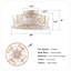 Ventilateurs de plafond en fer de style fleur 20 "avec télécommande, ventilateur encastré en cage pour chambre à coucher, salon - ampoules non incluses