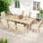 Houghton Colby Aluminum Patio Dining Set With 2 Swivel Dining Chairs, Dining Chairs And Washable Cushions-108193741-108193742