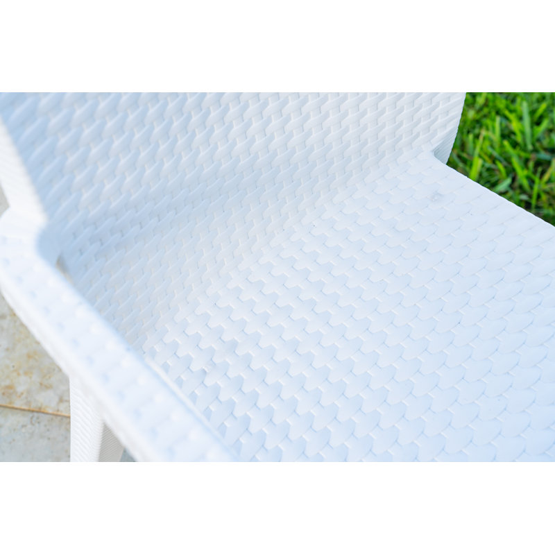Montana Outdoor Stacking Dining Armchair, White