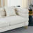 Oversized 3 Seater Sectional Sofa with Deep Seating Comfort and Lumbar Pillows