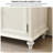 Modern Simple Four-door White Solid Wood Sideboard