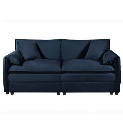 Oversized Chenille Loveseat Sofa