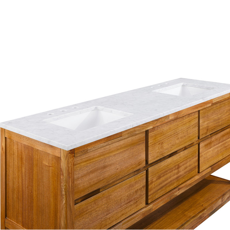 72'' W Double Vanity, Mangowood