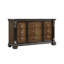 Commode large Naddy, sculpture ornée, bois de pin brun-118123953