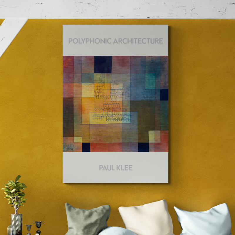 Polyphonic Architecture by Paul Klee - Wrapped Canvas Print, 117cm H x 81cm W
