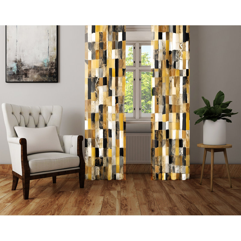 Semi Sheer Curtain Pair, 56" W x 78" L