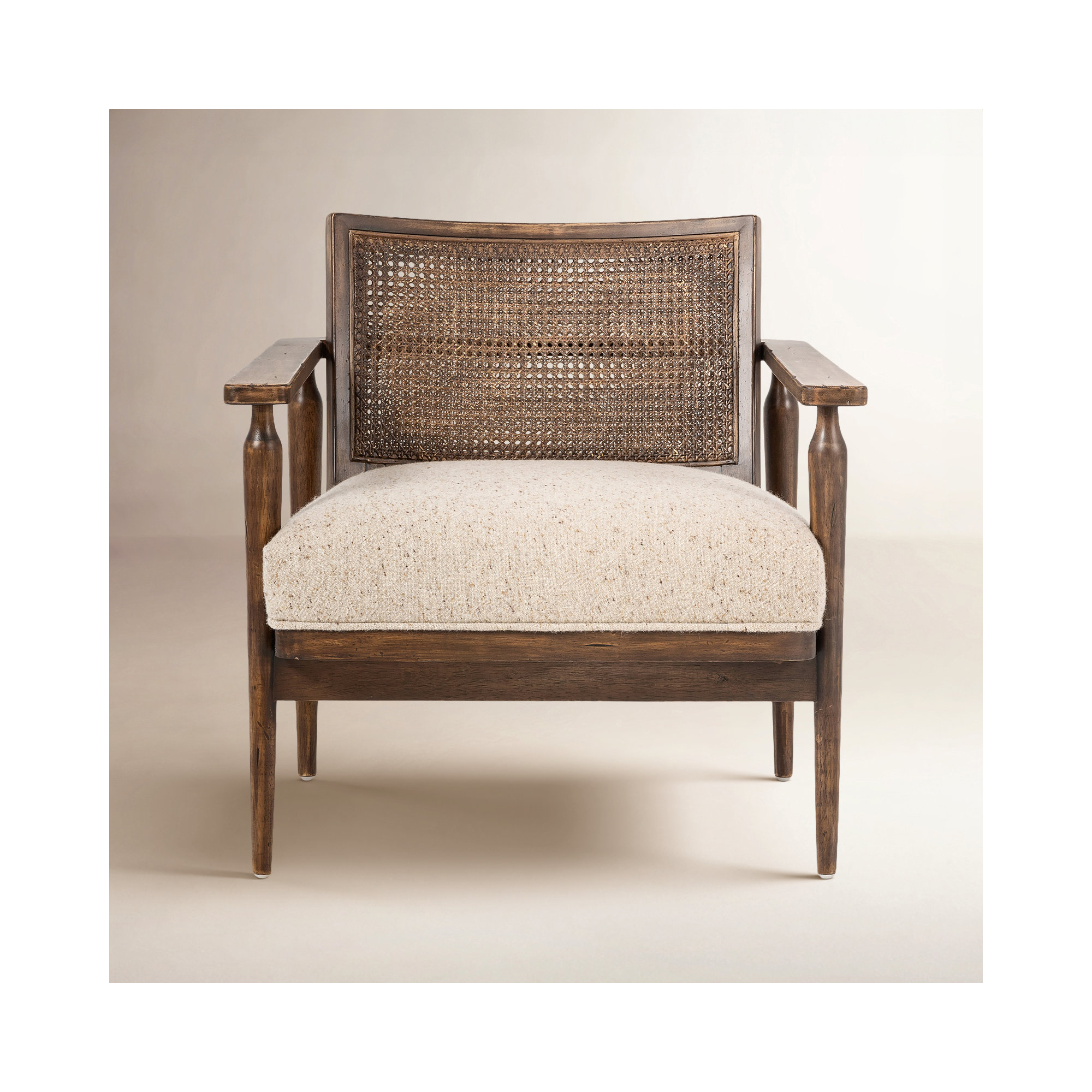 Anasia 30" W Armchair, Camel Linen Blend