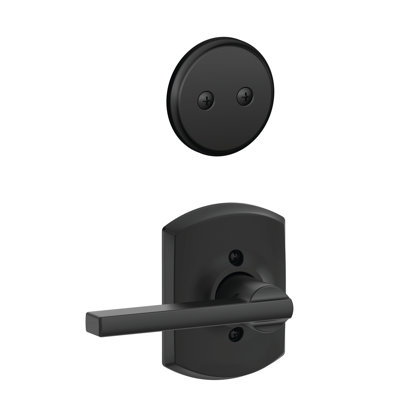 Inactive Interior Latitude Lever Greenwich Rosette Dummy Entry Set (Exterior Portion Sold Separately)