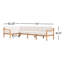Haven 5-Piece Teak Outdoor Sectional with Sunbrella Cushions and Wooden Armrest-2012959752