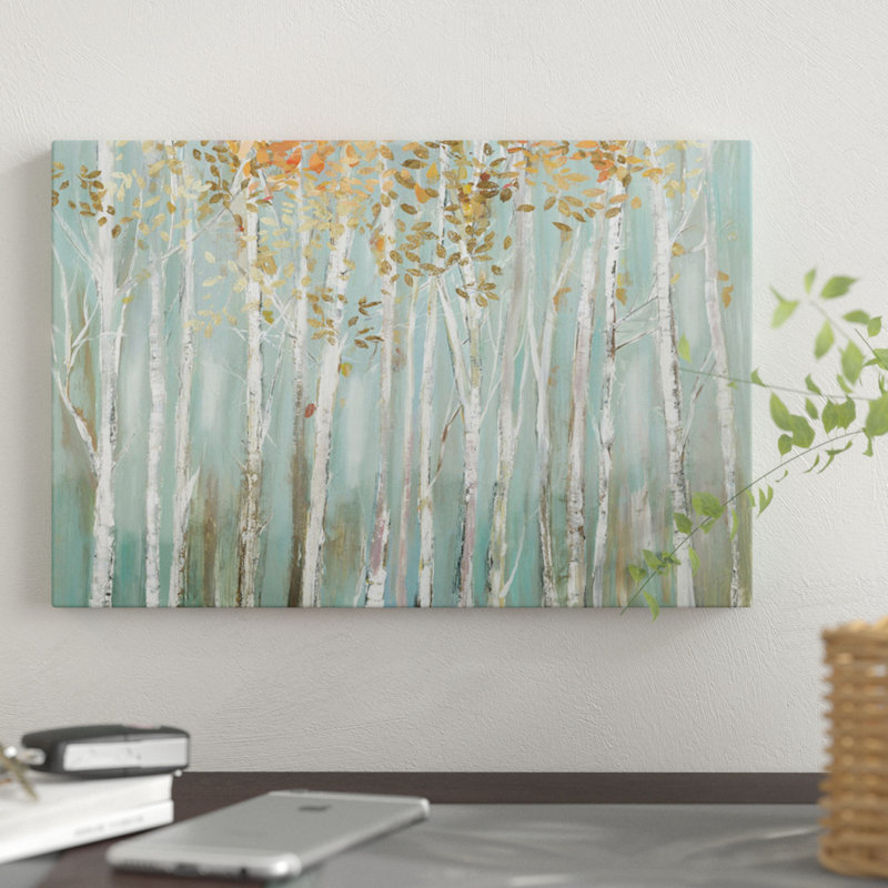 «Enchanted Forest» par Allison Pearce - impression sur toile tendue, H 40 po x l 60 po x P 1,5 po, Toile tendue, Pas de tapis