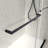 6076 Inch North American Frameless Double Sliding Matte Black Shower Door With Adjustable Soft Closing Function 8Mm Tempered Glass With Nano Easy Cleaning And Stick Explosion-Proof Menbrance