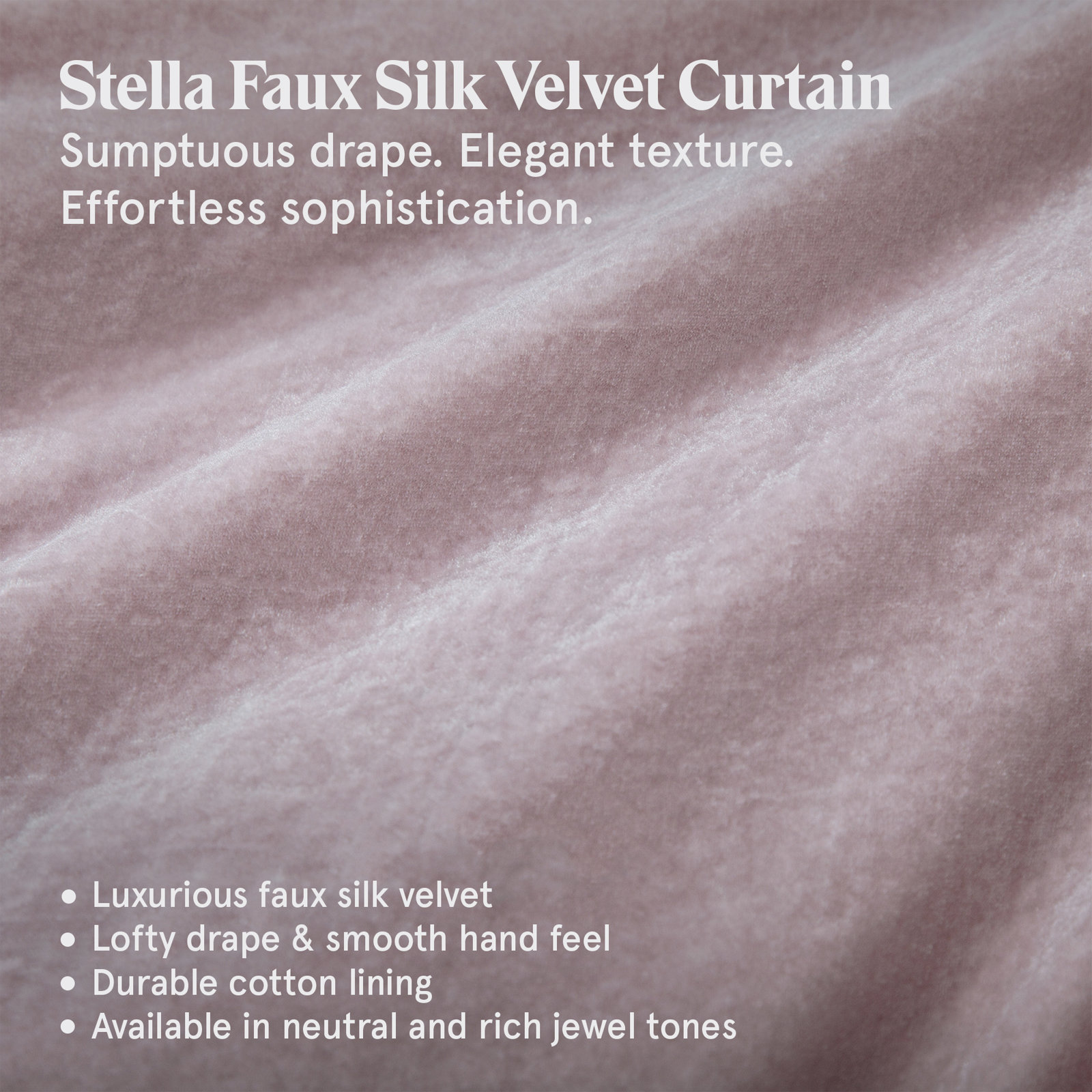 Stella Velvet Shams, Lilac