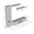 Beoll 85" Modern Floating Wall Mounted Entertainment Center with 16-Color LED Lighting, High Gloss Finish-823390921