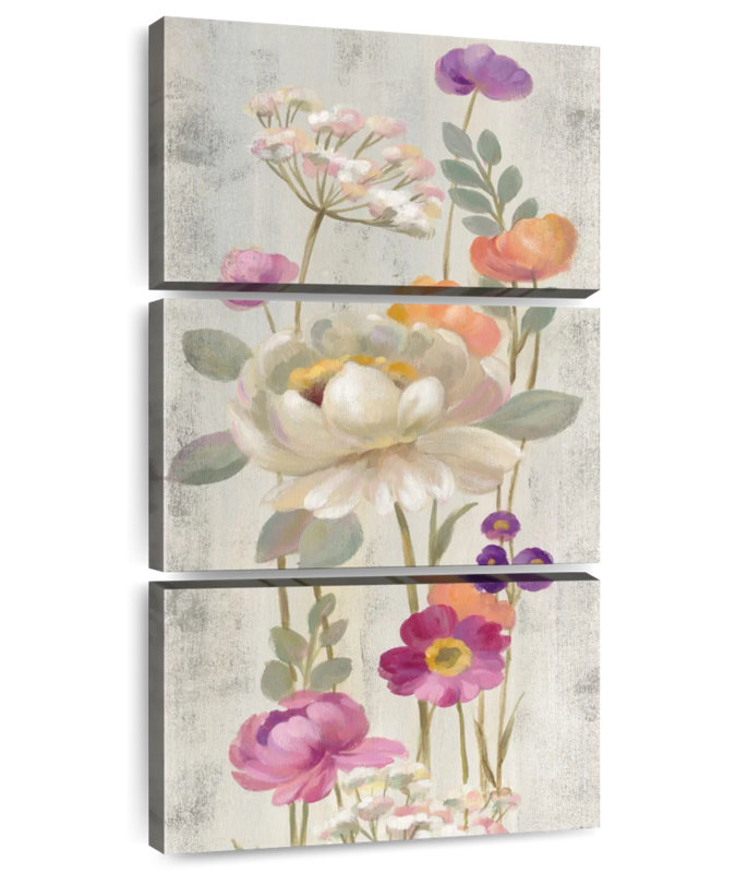 Retro Floral II, 62" H x 30" W
