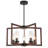 Beldon 5-Light Geometric Square / Rectangle Chandelier, Modern Farmhouse Pendant Light Fixture, Over Table Lighting for Bedroom, Living Room, Foyer, Entryway, Hallway-1367061287