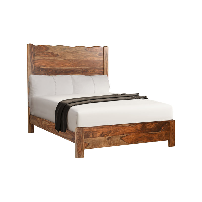 Chaliyah Solid Wood Standard Bed, Queen, Natural