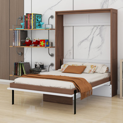 Murphy Bed With Foldable Desk – Space Saving Wall Bed