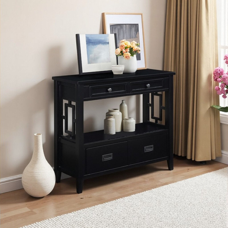 Bonnay 4 - Drawer End Table, Black