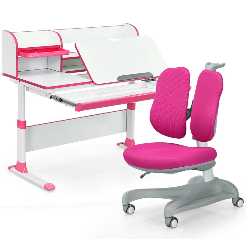 Chaise de bureau pour enfants, Rose