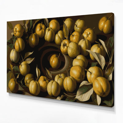 Art mural sur toile brun Fruit Medlar