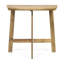 Table bistro pliable et semi-ronde en bois naturel, table en bois, pour optimiser l'espace