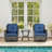 Mapleview Outdoor All-Weather 2-Person Wicker Conversation Set with Cushions for Patio, Porch, Garden-1100869383-1100869405