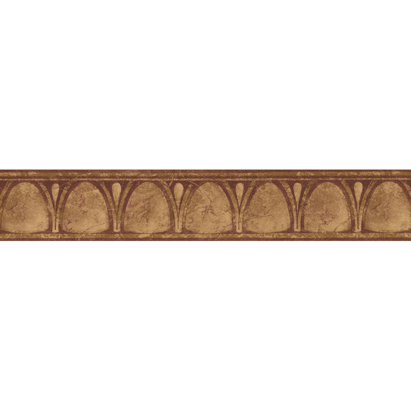 Bordure de papier peint L 15 pi x l 4 po Elianna, Brun