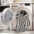 Kivett Modern Ivory and Black Indoor Outdoor Machine Washable Area Rug-1609300581