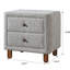 Table de chevet 2 Grey Boucle