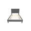 Tête de lit simple avec 12 bases, lin gris brossé, 3 pouces réglables, sans sommier, tête de lit pour chambre à coucher moderne, housse jusqu'à lin, support, ressort nécessaire
