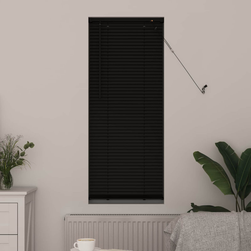 Venetian Blind, Black, 40cm W x 150cm L