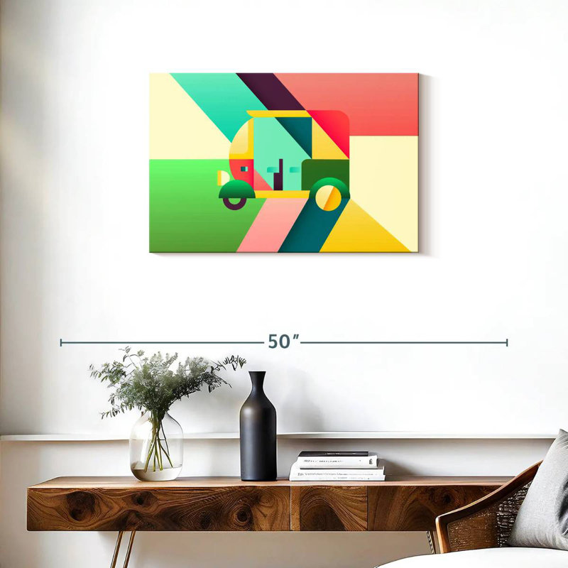 Mehar Abstract Rickshaw, 20" H x 30" W