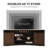 78'' Media Console TV Stand for TVs up to 85" with Open Shelf and Storage Cabinet