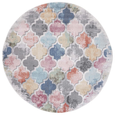 Tapis bleu / rouge Edroy