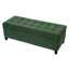 Banc rembourré avec rangement, repose-pieds, banc d'entrée, repose-pieds pour la chambre à coucher, vert rétro, 300 lb