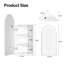 Aishwarya  Vintage Arched Bathroom Mirror Cabinet 40x80cm, 4 Shelf-490704088