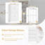 Garde-manger autoportant avec 2 tiroirs et 2 tablettes réglables-129888948